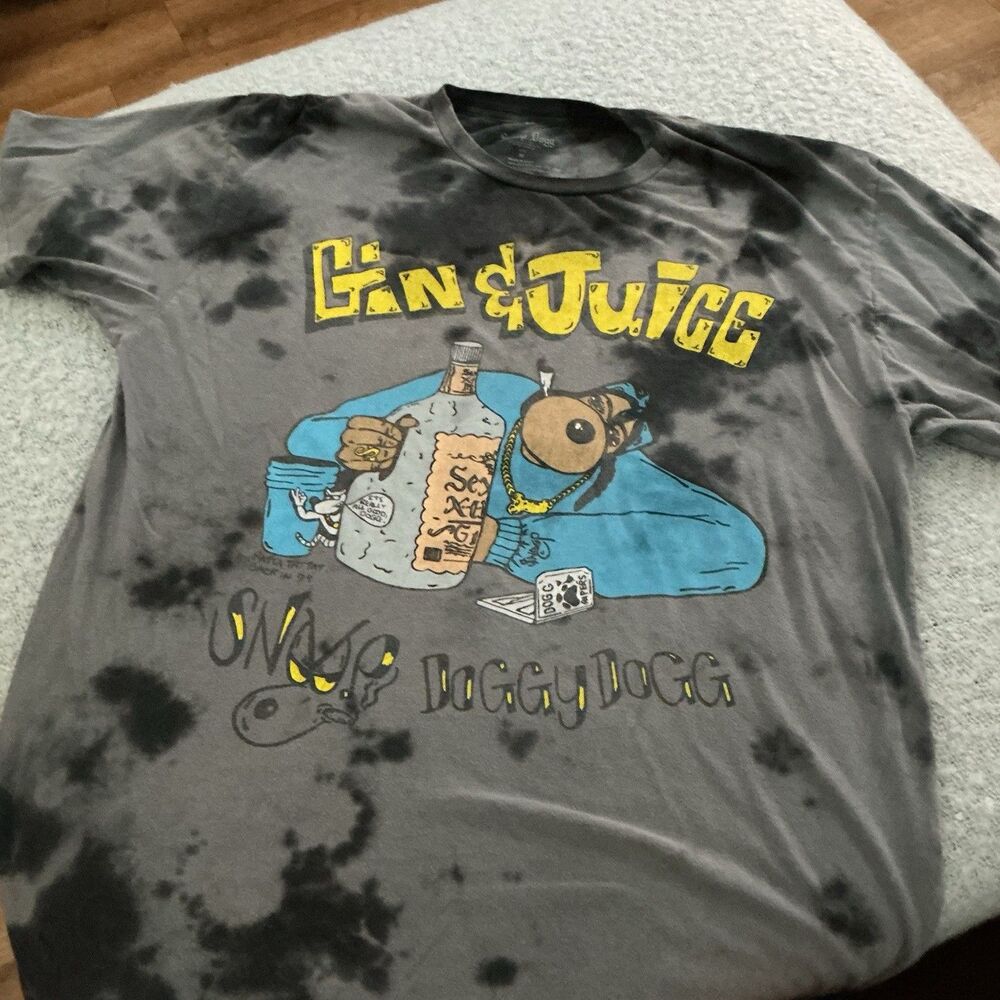 Snoop Dogg Gin & Juice T Shirt Men M Tie Dye Snoop Doggy Dogg 2018 Hip Hop